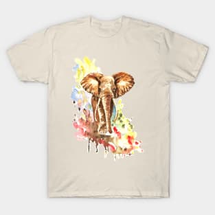 African Elephant Painting T-Shirt